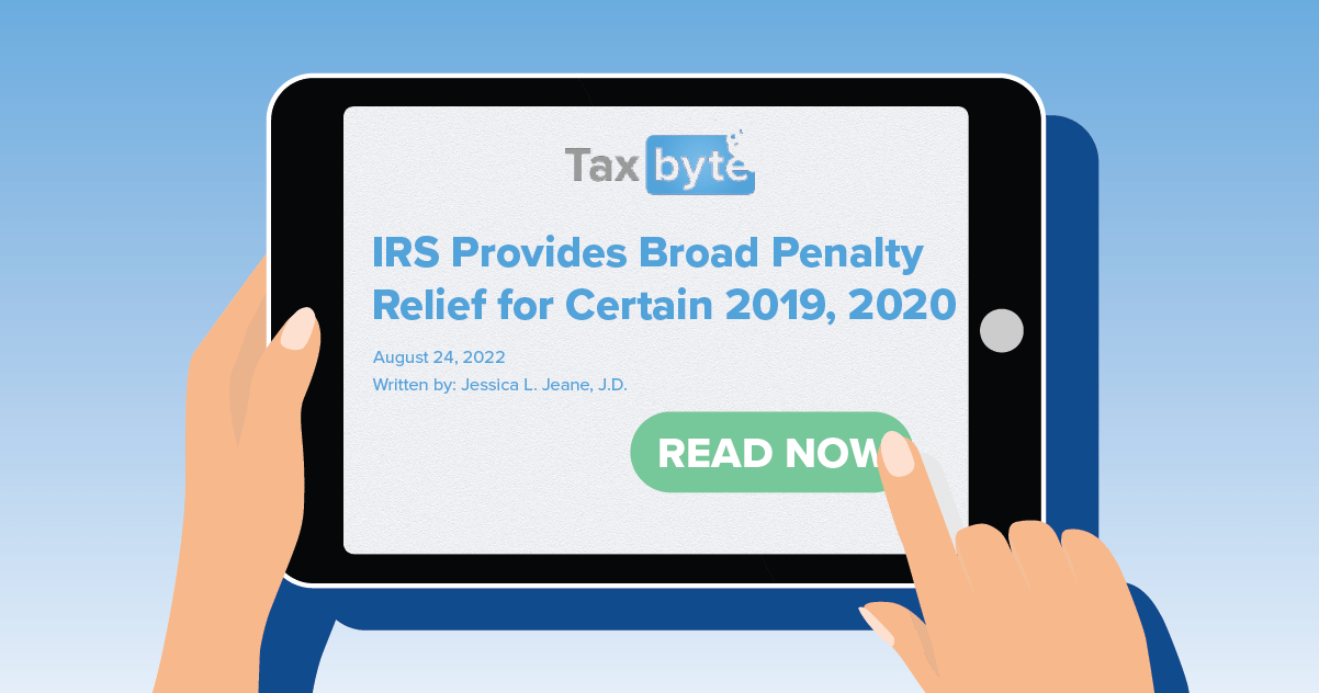 IRS Provides Broad Penalty Relief For Certain 2019, 2020 Returns ...