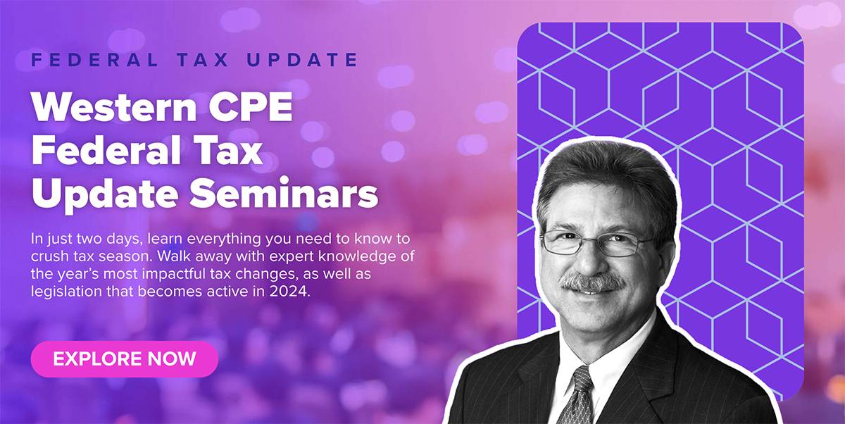 All Federal Tax Update Seminars - Western CPE