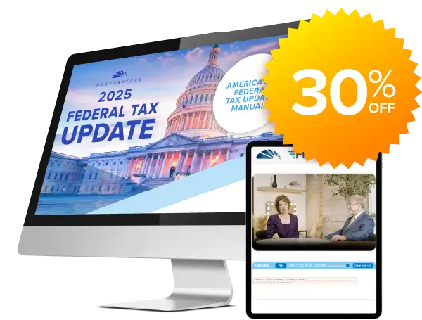 2025 Federal Tax Update 30% Off