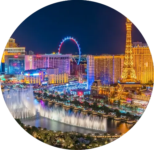 Las Vegas city lights