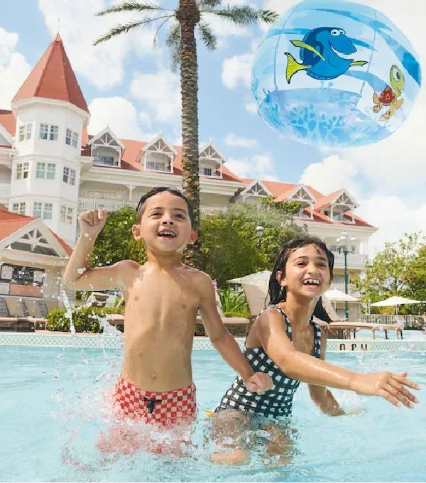 Kids playing in pool at The Grand Floridian