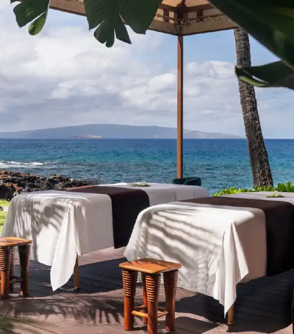 Massage at the beach at Wailea Beach Resort
