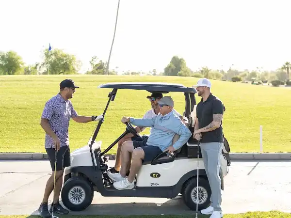 Group of people golfing at The Wigwam