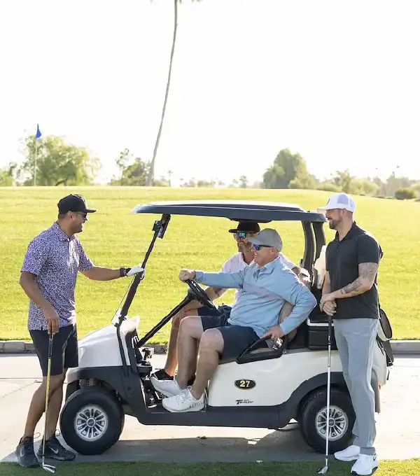 Group of people golfing at The Wigwam