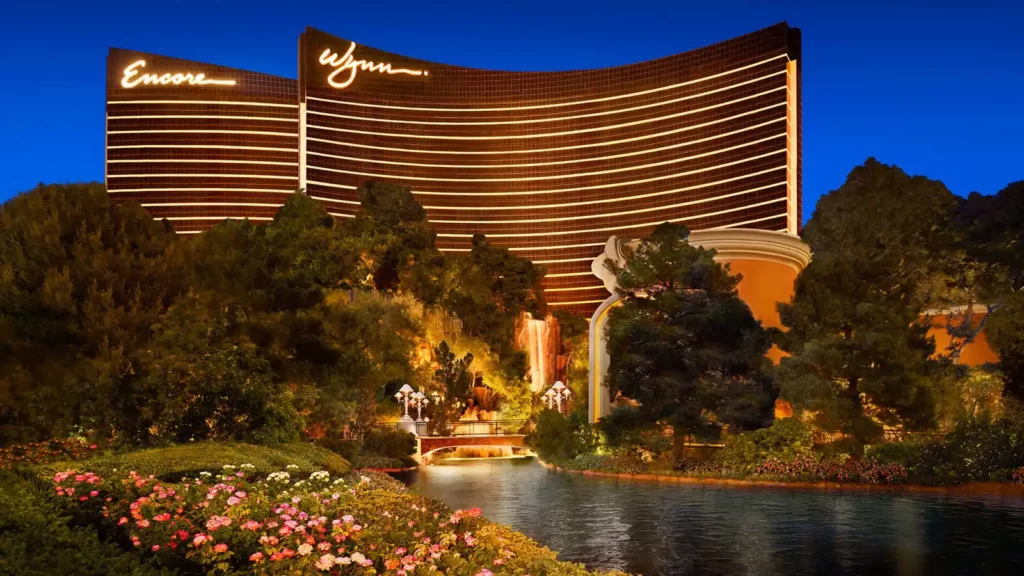Beautiful gardens outside of Wynn, Las Vegas