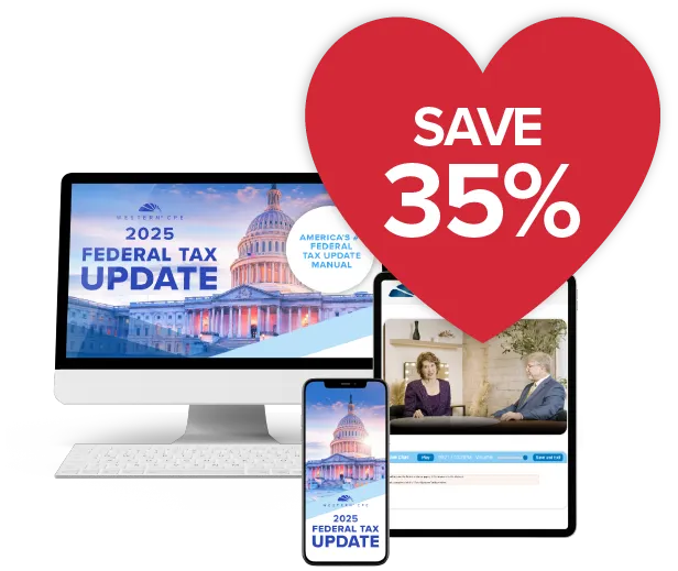 Save 35% on The 2025 Fall Federal Tax Update