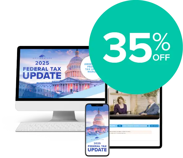 Fall 2025 Federal Tax Update 35% off