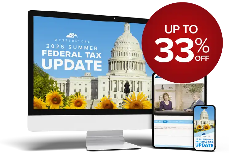 Up to 33% off the 2026 Summer Federal Tax Update