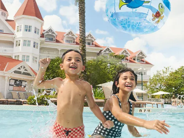 Kids playing in pool at The Grand Floridian