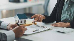 Real estate accountant advising a client.