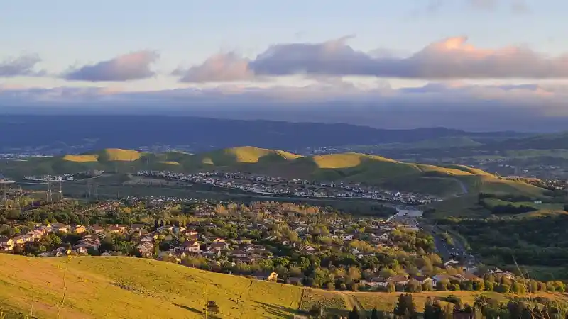San Ramon City View From Mountains