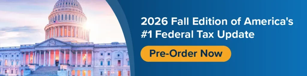 2026 Fall Edition of America's #1 Federal Tax Update: Pre-order now