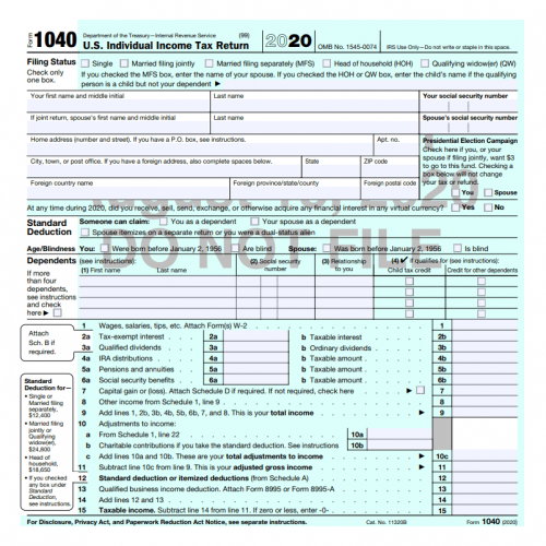 IRS Releases Draft of Form 1040 - Western CPE